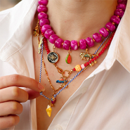 Neues 18-02-2026 Edelstahlanhänger mit Emaille