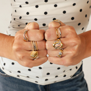 Inspirationsets Edelstahlringe und Anhänger zu Sets kombinieren 