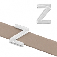 Schieber Metall DQ Buchstabe "Z" &Oslash;10.3x2.3mm Antik silber (nickelfrei)