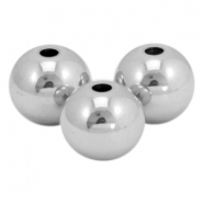 Perles aus Stainless Steel - Rostfreiem Stahl 4mm Silber 