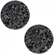 12mm flach Polaris Elements Cabochon Goldstein Black