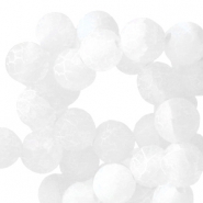 Naturstein Perlen Chalcedon (Achat) 8mm White opal