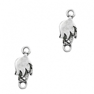 Anh&auml;nger Metall TQ Zwischenst&uuml;ck Federn Antique silber