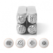 ImpressArt Texturstempel Set Serie 2 Silber
