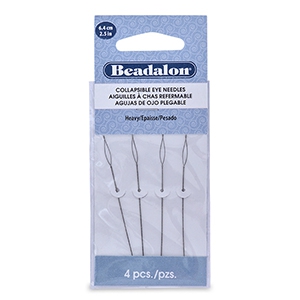 F&auml;delnadel flexibel 6.4cm Beadalon heavy Silber