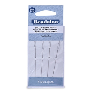 F&auml;delnadel flexibel 6.4cm Beadalon fine Silber