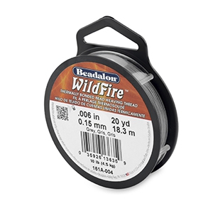 Wildfire Wire Beadalon 0.15mm Grey