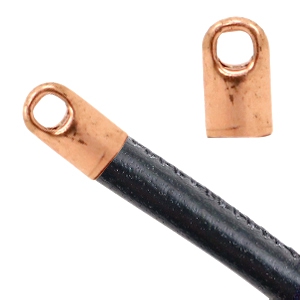 Zubeh&ouml;r Metall TQ Endkappe &Oslash;2.6mm Rose gold (nickelfrei)
