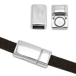 Magnet Verschluss basic quality Metall &Oslash;5.8x2.9mm Antik silber