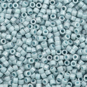 Miyuki Perlen 11/0 delica's Duracoat opaque dyed moody blue