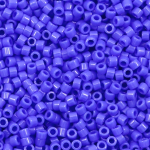 Miyuki Perlen 11/0 delica's Opaque cyan blue