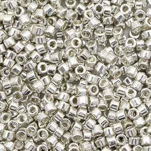 Miyuki Perlen 11/0 delica's Galvanized silver