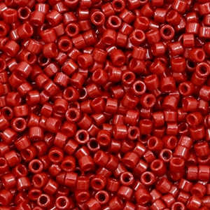 Miyuki Perlen 11/0 delica's Duracoat opaque dyed jujube red