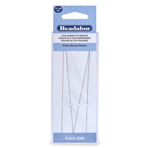 F&auml;delnadel flexibel 12.7mm medium Beadalon Silber