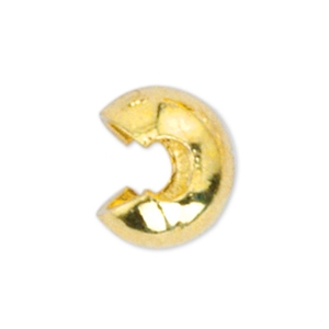 Quetsch-Kaschierperlen Beadalon 3mm Gold