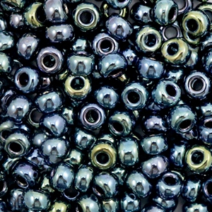 Miyuki 6/0 Rocailles Metallic iris gunmetal 6-456