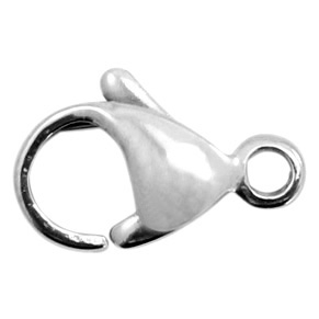 Zubeh&ouml;r aus Stainless Steel - Rostfreiem Stahl Karabinerverschluss 13mm Antik silber