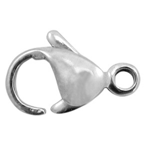 Zubeh&ouml;r aus Stainless Steel - Rostfreiem Stahl Karabinerverschluss 11mm Antik silber
