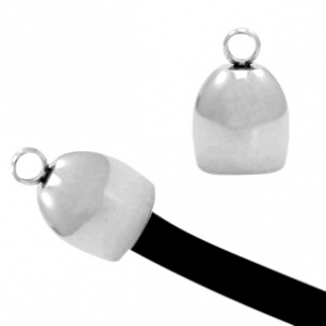 Zubeh&ouml;r aus Stainless Steel - Rostfreiem Stahl Endkappen &Oslash;8mm Antik silber