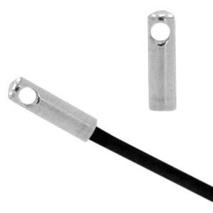 Zubeh&ouml;r aus Stainless Steel - Rostfreiem Stahl Endkappen &Oslash;1.2mm Antik silber