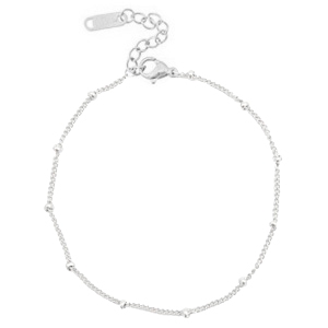 Fussketten Stainless Steel Kugel Silver