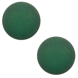 12 mm classic Polaris Elements Cabochon matt Dark classic green