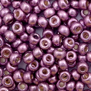 Miyuki 6/0 Rocailles Duracoat galvanized eggplant purple 6-4220