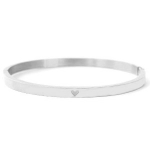 Stainless Steel - Rostfrei Stahl Armb&auml;nder mit Herz Silber