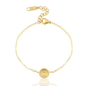 Armband Polaris Steel f&uuml;r 7mm Cabochon oder Swarovski Elements 2088-SS34 Gold