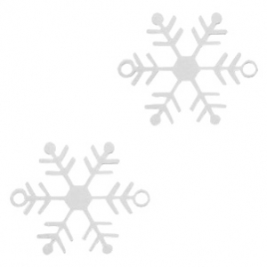 Zwischenst&uuml;cke Bohemian Schneeflocke Silber