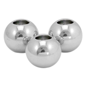 Perlen aus Stainless Steel - Rostfreiem Stahl Perlen 5mm Silber