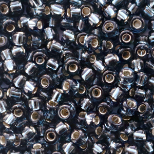 Miyuki 8/0 Rocailles Silverlined montana grey 8-2426
