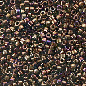 Miyuki Perlen 11/0 delica's Metallic iris brown DB-7