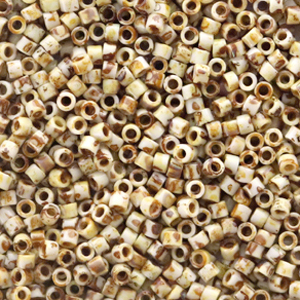 Miyuki Perlen 11/0 delica's Opaque picasso yellow DB-2262