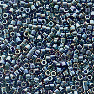 Miyuki Perlen 11/0 delica's Metallic iris gunmetal black DB-6