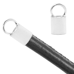 Zubeh&ouml;r 925 Silber Endkappen 3mm Silber