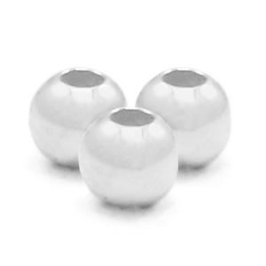 Zubeh&ouml;r 925 Silber Quetsch Perlen 2.5mm Silber