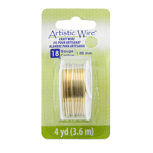 18 Gauge Artistic Wire Tarnish Resistant Brass