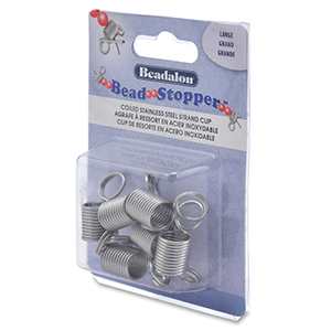 Bead Stopper Large 6pcs Beadalon Stainless steel