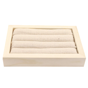 Schmuck Display f&uuml;r Ringe Natural-linen off white