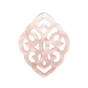 Anh&auml;nger aus Resin Rhombus Barock Delicacy rose