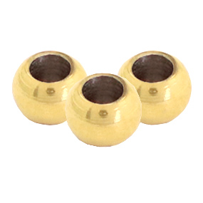 Perlen aus Stainless Steel - Rostfreiem Stahl 6mm Gold