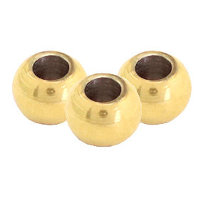 Perlen aus Stainless Steel - Rostfreiem Stahl 6mm Gold