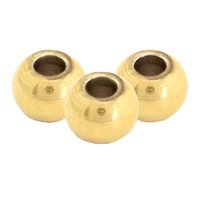 Perlen aus Stainless Steel - Rostfreiem Stahl 6mm Gold