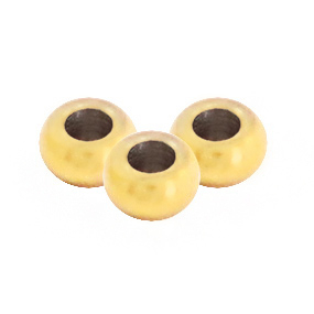 Perlen aus Stainless Steel - Rostfreiem Stahl 6mm Gold
