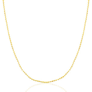 Stainless Steel - Rostfrei Stahl Kette Ballchain Mix&Match Gold