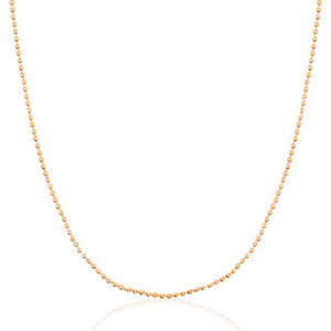 Stainless Steel - Rostfrei Stahl Kette Ballchain Mix&Match Rosegold