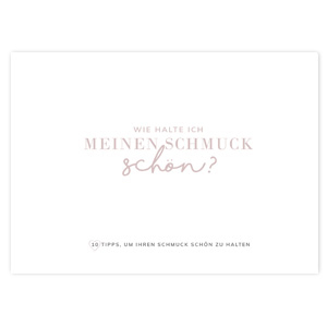 Karten f&uuml;r Schmuck Tipps White