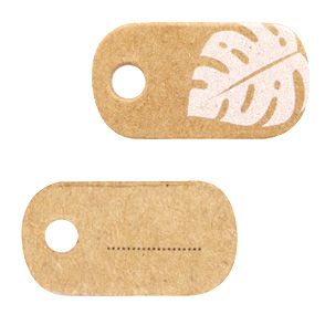 Karten f&uuml;r Schmuck Leaves Brown