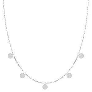 Stainless Steel - Rostfrei Stahl Kette Coins Silber